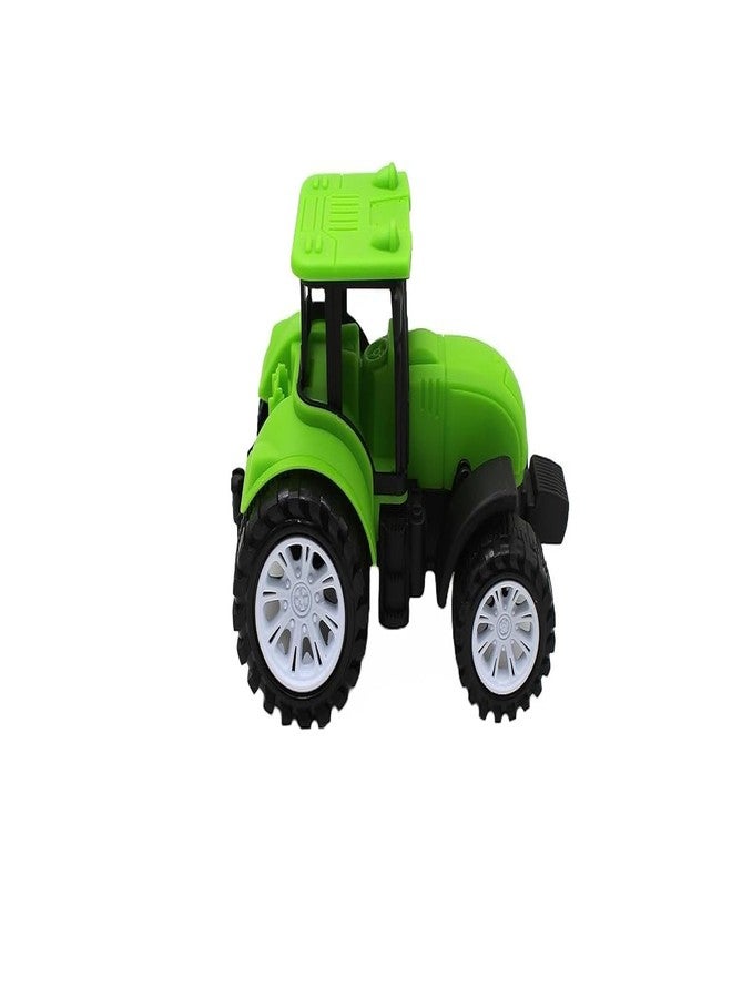 WAKTORO Friction Powered Pull Along Heavy Duty Plastic Tractor Toy with 4 Wheels for Boys & Girls (Multi Color) - Image 2